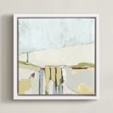"Showered in Sunshine I" - Art Print in Champagne by Karyn Denten - Framed Canvas