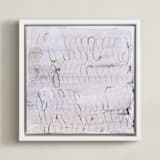 "Modern Love Song" - Art Print in Cream by Amy Carroll - Framed Canvas