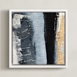 "Tribal Lineage No. 2" - Art Print in Neutrals by Julia Contacessi - Framed Canvas