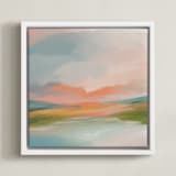 "Elysian" - Art Print in Blush by Brooke Drake - Framed Canvas