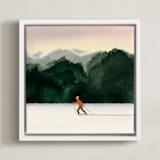 "Season's Best" - Art Print in Emerald by Shannon - Framed Canvas