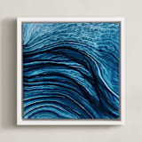 "Agate" - Art Print in Sapphire by Rebecca Rueth - Framed Canvas