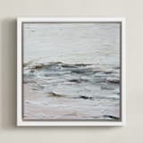 "Rose Quartz Fury" - Art Print in Rose Quartz by Nicoletta Savod - Framed Canvas
