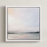 "Mindful 1" - Art Print in Sky Blue by Amy Hall - Framed Canvas