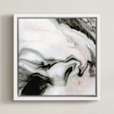 "Ethereal Marble" - Art Print in Dusted by Melanie Severin - Framed Canvas