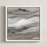 "Warm Gold II" - Art Print in Warm Gold by Teodora Guererra - Framed Canvas
