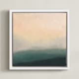 "Mystical 2" - Art Print in White by Amy Hall - Framed Canvas