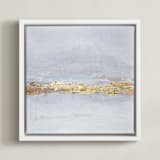 "New Horizons" - Art Print in White by Nicole Walsh - Framed Canvas