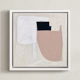"Certainty No.2" - Art Print in Blush by Cait Courneya - Framed Canvas