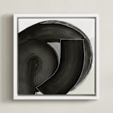 "Fitting Together II" - Art Print in Chalkboard by Kirsta Benedetti - Framed Canvas