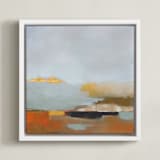 "I Have Dreams to Remember I" - Art Print in Misty Green by Karyn Denten - Framed Canvas