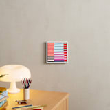 "Coral, Blue and Purple Too" - Art Print in Cool Coral by Katie Craig - In a Room