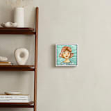"While I wait" - Art Print in Turquoise by Lulaloo - In a Room