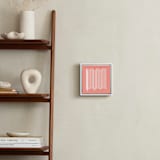 "pink and lines mid" - Art Print in coral pink by Marco Berrios - In a Room