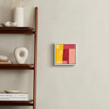 "Structured Rainbow 4" - Art Print in Yellow by Anna Veit Nowak - In a Room