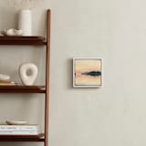 "Mist of Time I" - Art Print in Peach Reflection by Stephanie Goos Johnson - In a Room