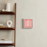 "Pink and Lines rigth" - Art Print in coral pink by Marco Berrios - In a Room
