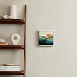 "Mauna Loa" - Art Print in navy blue by Caryn Owen - In a Room