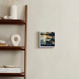 "Collide I" - Art Print in Marine Blue by Kelly Johnston - In a Room