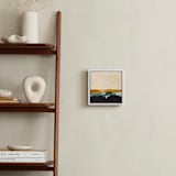 "Yellow Seascape" - Art Print in White by Caryn Owen - In a Room