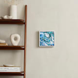 "Metallic abstract marble art" - Art Print in White by Oana Prints - In a Room