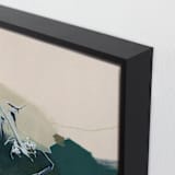 "A Way Through Here 1" - Art Print in Turquoise by Jamie J. Kim - Frame Close-up