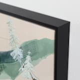 "A Way Through Here 2" - Art Print in Dusty Green by Jamie J. Kim - Frame Close-up