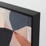 "Pinwheel Flowers II" - Art Print in Terracota Blush by Jaqui Falkenheim - Frame Close-up