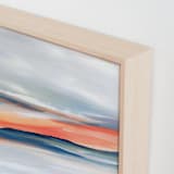 "Thinly Veiled" - Art Print in Coral by Mya Bessette - Frame Close-up