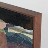 "Summerland II" - Art Print in Coffee by Jennifer Daily - Frame Close-up