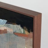 "Summerland III" - Art Print in Coffee by Jennifer Daily - Frame Close-up