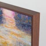 "Dusk Glow" - Art Print in Sunset Orange by Jacquelyn Sloane Siklos - Frame Close-up