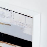 "Bandwidth 1" - Art Print in Steel Grey by Jaqui Falkenheim - Frame Close-up