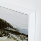 "Hudson (Triptych) I" - Art Print in Mountain Blue by Mande Calhoun - Frame Close-up