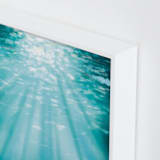 "Ocean Sunlight" - Art Print in Calypso Blue by Paula Pecevich - Frame Close-up
