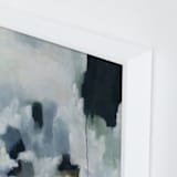 "Woven Thoughts" - Art Print in Fog by Nicoletta Savod - Frame Close-up