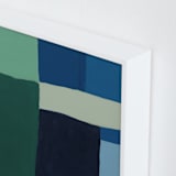 "Structured Rainbow 1" - Art Print in Blue by Anna Veit Nowak - Frame Close-up