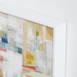 "Rising Sun" - Art Print in Cream by Katie Wahn - Frame Close-up
