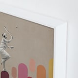 "The Game I" - Art Print in Sand by Paola Benenati - Frame Close-up