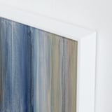 "Nantucket Stripes 2" - Art Print in Seafoam Green by Teodora Guererra - Frame Close-up