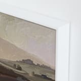 "Misty Daybreak" - Art Print in dusty rose by Amanda Phelps - Frame Close-up