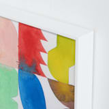 "A Language of Form 2" - Art Print in Modern Primary by Christina Flowers - Frame Close-up
