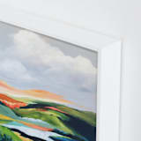 "Hidden Spring" - Art Print in Slate Blue by Mya Bessette - Frame Close-up