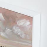 "Above the Trees" - Art Print in Rose by Nicole Walsh - Frame Close-up