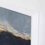 "Pearl Sky I" - Art Print in Deep Blue by Julia Contacessi - Frame Close-up