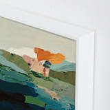 "Mauna Loa" - Art Print in navy blue by Caryn Owen - Frame Close-up