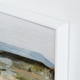 "Hudson (Triptych) II" - Art Print in Mountain Blue by Mande Calhoun - Frame Close-up