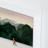 "Season's Best" - Art Print in Emerald by Shannon - Frame Close-up