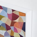 "Cadence" - Art Print in Coral by melanie mikecz - Frame Close-up