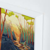 "Fell In Love With the Tree Feller" - Art Print in Lemon Light by Khara Ledonne - Frame Close-up
